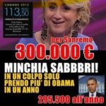 Crozza contestato al Festival di Sanremo e a Luciana Litizzetto più euro che a Obama