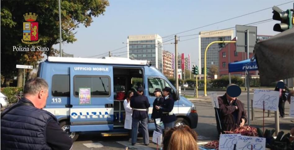 polizia di Stato,camper della polizia