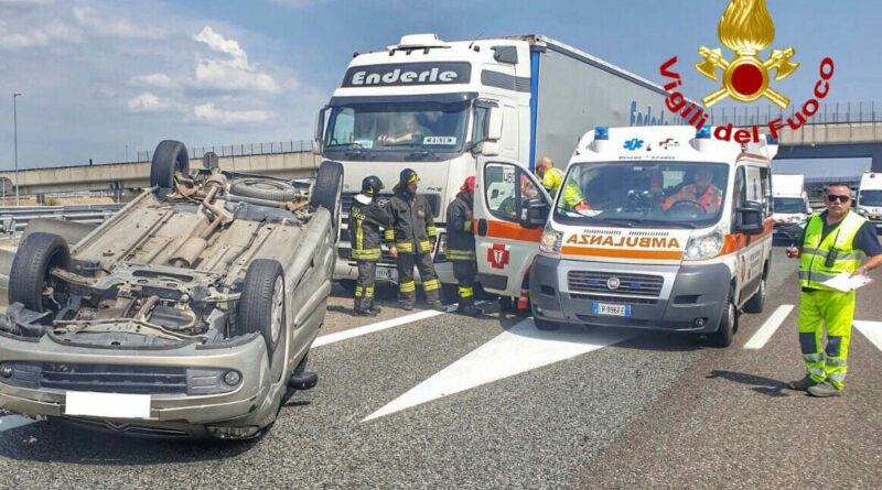 . Incidente allo svincolo A4 di Marcallo - 22/08/2019