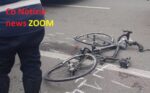 Brutta caduta dalla bicicletta e il ciclista finisce in ospedale