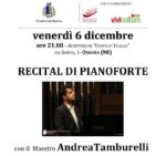 Andrea Tamburelli in concerto il 6 dicembre