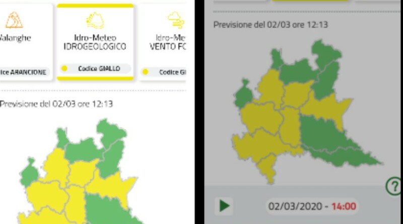 rischio idrogeologico app allerta LOM