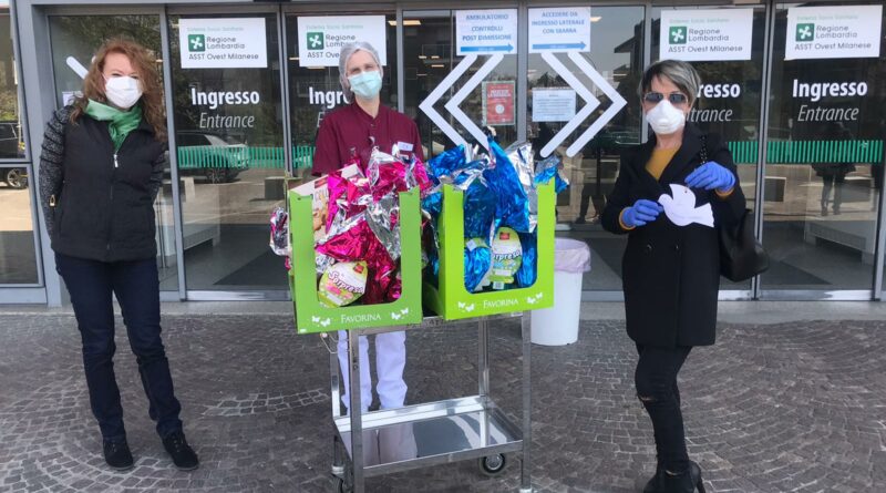 . "Donne e mamme" consegnano le uova di Pasqua alla pediatra del "Fornaroli" di Magenta. - 14/04/2020