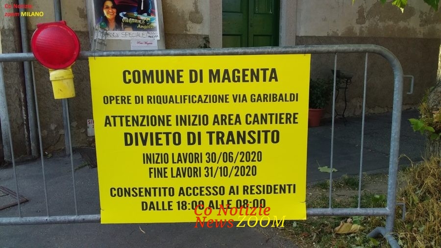 Il cantiere di via Garibaldi a Magenta: “La mossa finale per affossare il commercio”