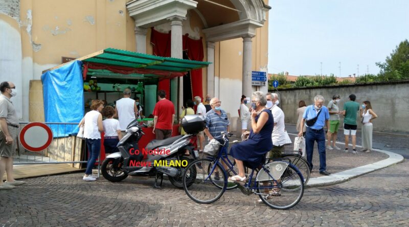 san rocco. San Rocco. Tante le perplessità dei visitatori. A Magenta - 16/08/2020