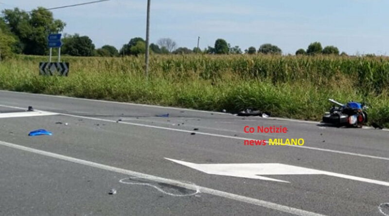 . In pericolo di vita un centauro. Scontro auto moto sulla Sp 226, a Cisliano - 19/08/2020