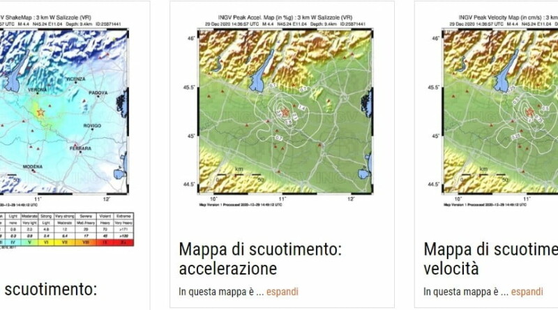 terremoto a verona. Terremoto a Verona poco fa - 29/12/2020