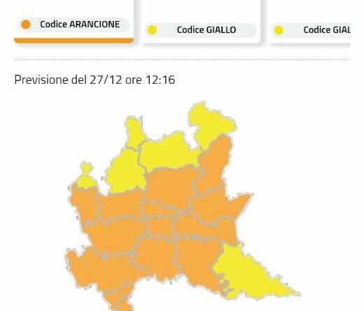 ambiente. Preallarme arancione per la neve dalle 23 di questa sera in Lombardia - 27/12/2020