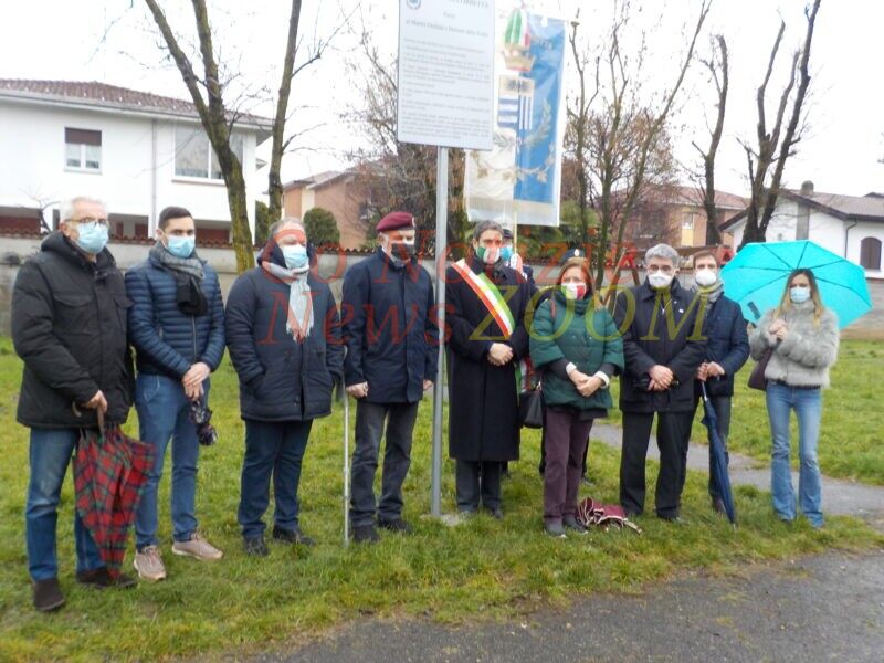 Il Parco di via Meroni intitolato alle vittime delle Foibe. La cerimonia a Corbetta