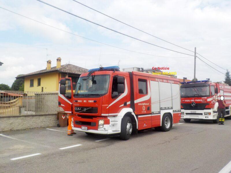 Incendio a Fagnano Olona