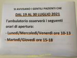 Ossona. Orari per i pazienti della dott. Polizzi