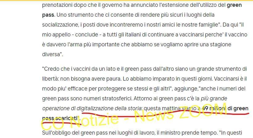 pandemia,speranza,green pass. Per il ministro Speranza la pandemia in Italia è finita, ma pare non essersene accorto - 09/08/2021