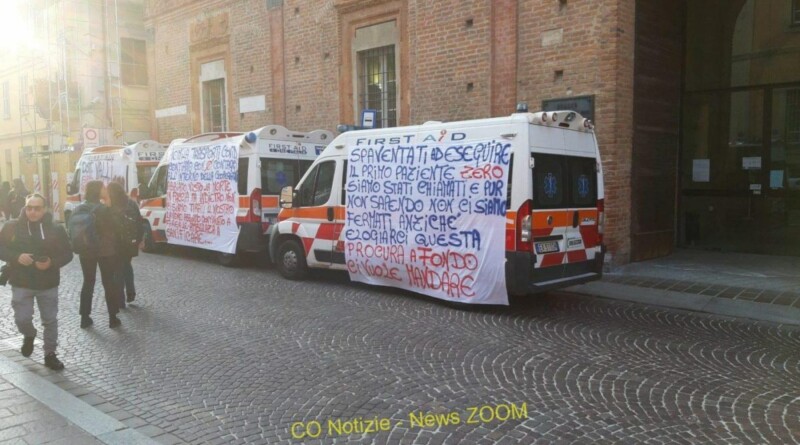 pavia. First Aid Italia. L'altra faccia della medaglia. I lavoratori sotto il tribunale - 19/10/2021