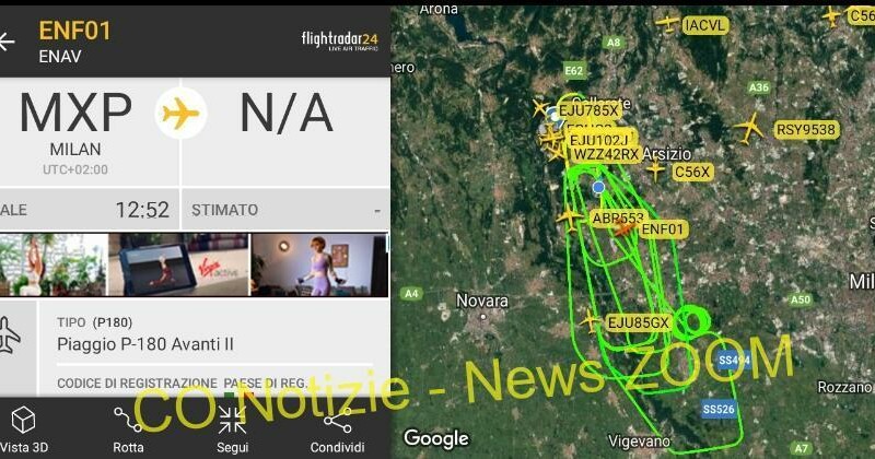 enav,aereo. Enav. Ecco Cos'è quell'aeroplanino che sta volteggiando sui nostri cieli da qualche ora - 22/10/2021