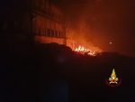 Incendio alla ex Siltal di Abbiategrasso