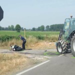 Incidente Moto Trattore a Noviglio