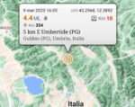 Terremoto tra Gubbio e Umbertide