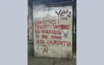 Parco delle Basiliche. Scritte di minaccia apparse su un muro