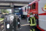 Incidente sulla tangenziale. 3 feriti