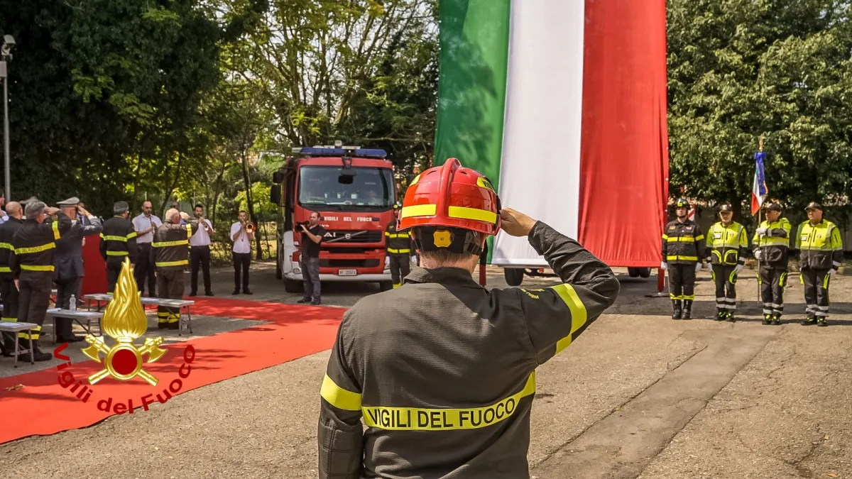 vigili del fuoco. Oggi l'inaugurazione del distaccamento dei vigili del fuoco volontari. Peschiera Borromeo ha il suo nuovo centro per le emergenze. - 26/07/2024