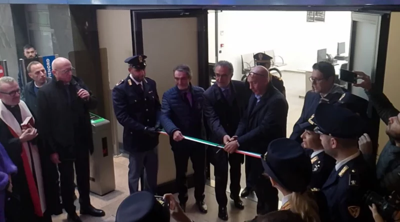 Inaugurazione posto di polizia in stazione di piazza Cadorna a Milano