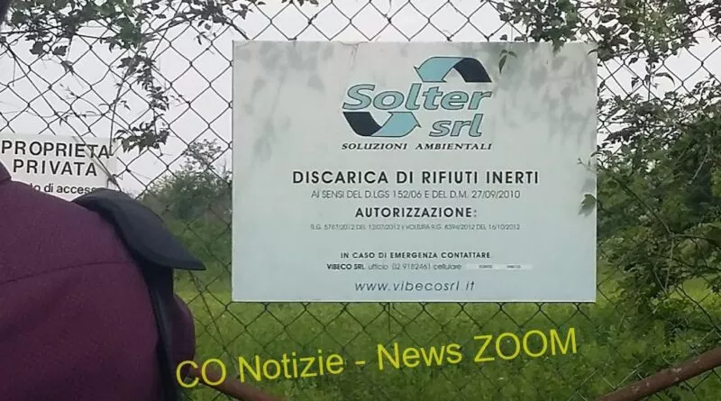 solter,città metropolitana. Riceviamo e pubblichiamo. Città metropolitana aiuta la discarica della Solter - 14/08/2021